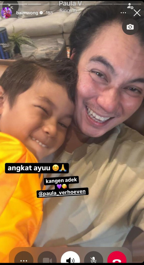 IG Story Baim Wong. 