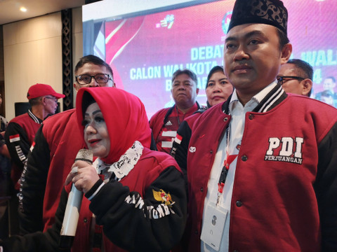 Pasangan calon nomor urut 01, Reihana-Aryodhia Febriansyah SZP | Foto : Eka Febriani / Lampung Geh