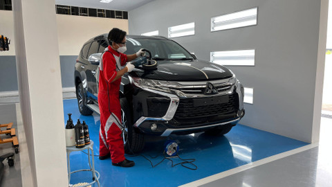 Training Center Mitsubishi di Cibitung, Bekasi, Jawa Barat. Foto: Aditya Pratama Niagara/kumparan