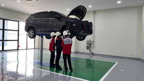 Training Center Mitsubishi di Cibitung, Bekasi, Jawa Barat. Foto: Aditya Pratama Niagara/kumparan