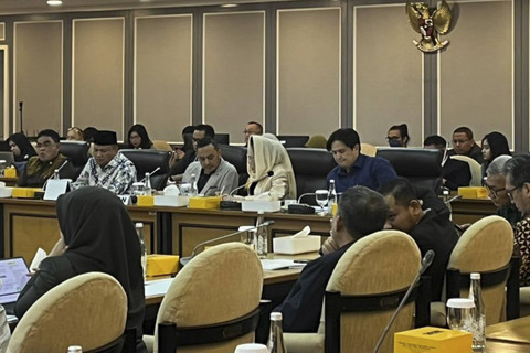 Suasana rapat kerja (raker) Menteri HAM bersama Komisi XIII DPR RI di Kompleks Parlemen, Senayan, Jakarta, Kamis (31/10/2024). Foto: Haya Syahira/kumparan
