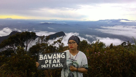 Gunung Bawang. Foto: Dok. Instagram @tomatbuncit