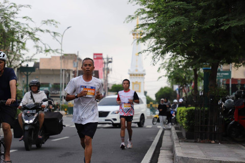 2.000 ASN mengikuti Korpri DIY Fun Run & Walk di Jalan Malioboro. Foto: Pemda DIY