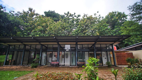 Salah satu fasilitas yang kerap dimanfaatkan sejumlah komunitas di kawasan wisata religi bukit siguntang Palembang, Sabtu (2/11) Foto: ary/urban id