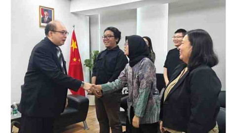 Pertemuan media dengan Konjen RI di Guangzhou Foto: Andreas Ricky Febrian/kumparan