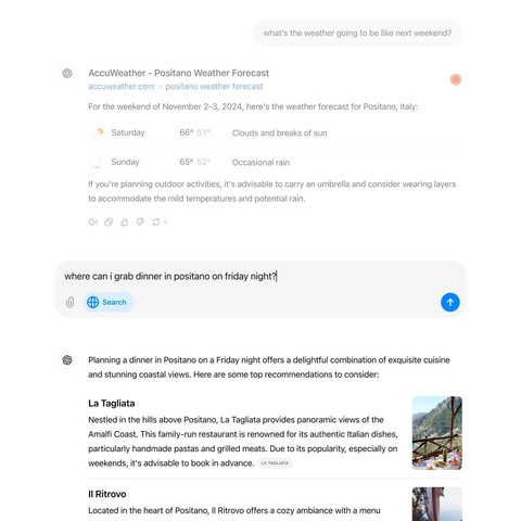 ChatGPT Search, mesin pencari internet di platform ChatGPT. Foto: OpenAI
