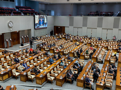 Suasana Rapat Paripurna DPR pada Selasa (5/11/2024). Foto: Luthfi Humam/kumparan