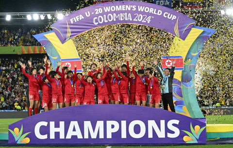 Korea Utara juara Piala Dunia Wanita U-20 2024. Foto: AFP/Luis ACOSTA