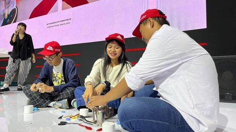 Workshop daur ulang Astra Honda Motor (AHM) di IMOS 2024. Foto: Aditya Pratama Niagara/kumparan