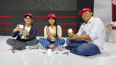 Workshop daur ulang Astra Honda Motor (AHM) di IMOS 2024. Foto: Aditya Pratama Niagara/kumparan