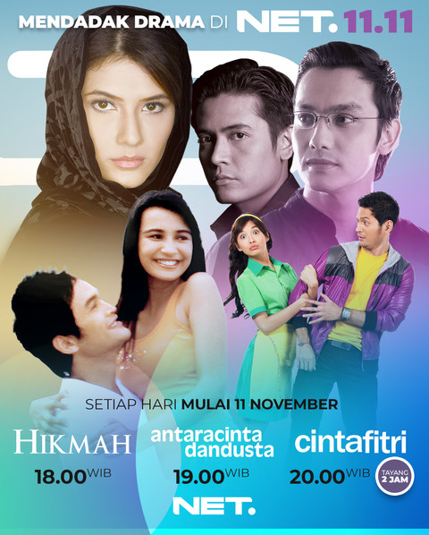 Drama Ikonik Indonesia, Cinta Fitri, Hikmah, dan Antara Cinta dan Dusta. Foto: Istimewa