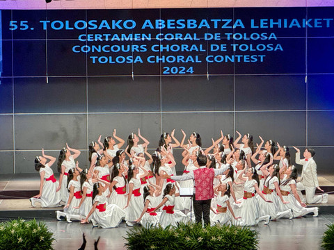  The Resonanz Children's Choir di 55th Tolosa Choral Contest. Foto: Dok. Istimewa
