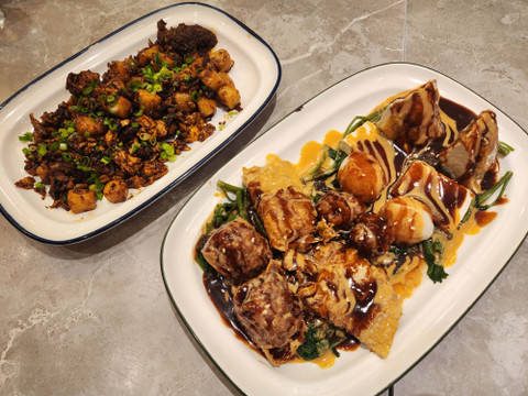 Salah satu menu makanan di restoran Little Red Dot di Central Park. Foto: Ela Nurlaela/kumparan