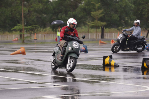 First ride Honda Scoopy terbaru. Foto: Dok. AHM 