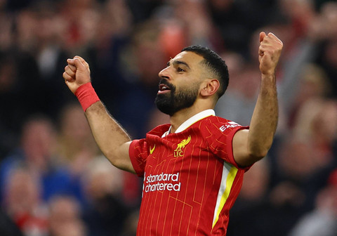 Pemain Liverpool, Mohamed Salah. Foto: REUTERS/Molly Darlington
