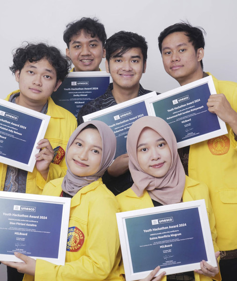 Mahasiswa Universitas Indonesia raih juara dunia di Unesco Youth Hackathon 2024. Foto: Dok. Istimewa