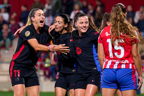 Barcelona menang atas Atletico Madrid dengan skor 0-3 di pekan lanjutan Liga Spanyol Wanita (Liga F) 2024/24, Minggu (10/11). Foto: FC Barcelona