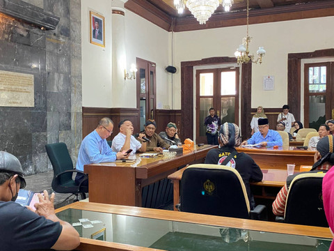 Audiensi antara Komunitas UMKM DIY dengan DPRD DIY, Selasa (12/11). Foto: Resti Damayanti/Pandangan Jogja