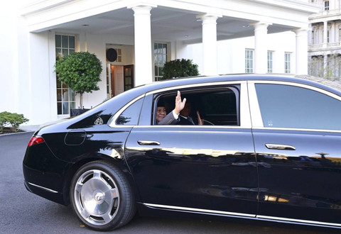 Presiden AS Joe Biden menerima Presiden Prabowo Subianto di Gedung Putih, Amerika Serikat. Foto: Muchlis Jr/Biro Pers Sekretariat Presiden