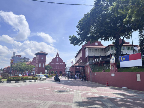 Setapak jalan dengan suasana heritage city Melaka. Foto: Hedi/kumparan