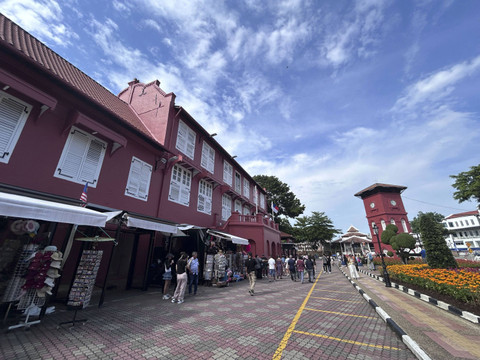 Setapak jalan dengan suasana heritage city Melaka. Foto: Hedi/kumparan