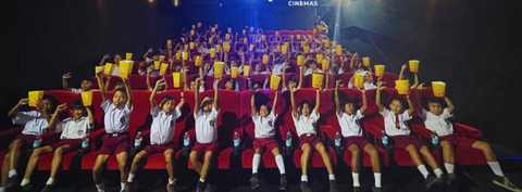 Melihat Keseruan Ribuan Anak-anak di Penjuru Nusantara Nobar Gratis di Bioskop
