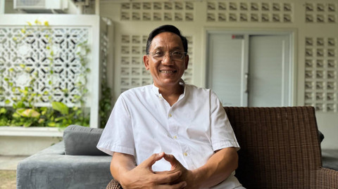 Calon wakil wali kota Yogyakarta nomor urut 2, Wawan Harmawan, saat diwawancarai Pandangan Jogja pada Jumat (8/11) pagi. Foto: Pandangan Jogja
