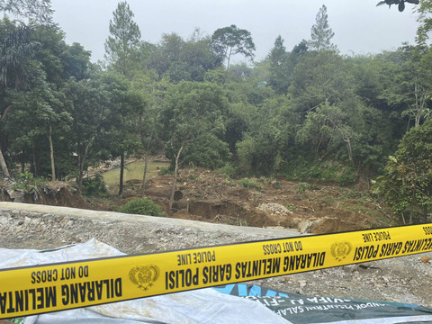 Kondisi area Ponpes Darussyifa Al-Fithroh Yaspida Sukabumi yang longsor, Kamis (14/11/2024). Foto: Dok. Sukabumi Update