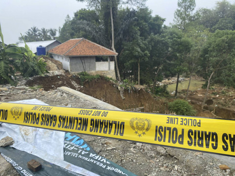 Kondisi area Ponpes Darussyifa Al-Fithroh Yaspida Sukabumi yang longsor, Kamis (14/11/2024). Foto: Dok. Sukabumi Update