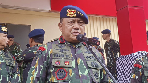 Dankor Brimob Komjen Pol Imam Widodo saat dijumpai di Mako Korps Brimob, Kelapa Dua, Depok, Jawa Barat, Kamis (14/11/20240. Foto: Thomas Bosco/kumparan