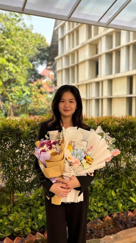 Patricia Heidi Surjadidjaja, mahasiswi Farmasi UI yang jadi pemenang beasiswa D-STAR 2024. Foto: Darya-Varia