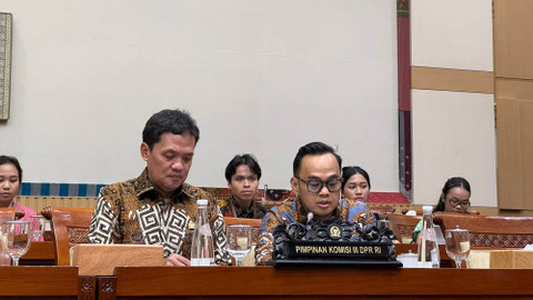 Ketua Komisi III DPR Habiburokhman (kiri) dan Wakil Ketua Komisi III DPR Rano Alfath di ruang Komisi III Kompleks Parlemen Senayan, Jakarta, Jumat (15/11/2024). Foto: Luthfi Humam/kumparan