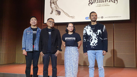 Konferensi pers Cine Concert Samsara karya Garin Nugroho di Galeri Indonesia Kaya, Grand Indonesia, Jumat (15/11).  Foto: Vincentius Mario/kumparan