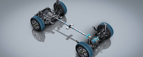 Tampilan struktur penggerak SUV offroad Jetour T2. Foto: Jetour