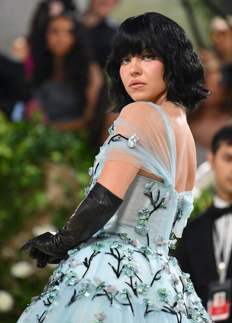 Aktris AS Sydney Sweeney tiba di Met Gala 2024 di Metropolitan Museum of Art pada 6 Mei 2024, di New York. Foto: Angela WEISS / AFP