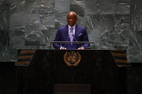 Presiden transisi Gabon Brice Oligui Nguema. Foto: Leonardo Munoz / AFP