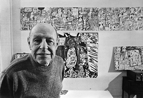 Pematung Jean Dubuffet. Foto: AFP