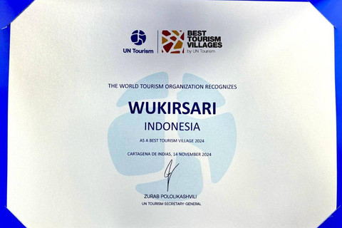 Desa Wisata Wurkirsari di Yogyakarta meraih penghargaan "Best Tourism Villages by UN Tourism 2024". Foto: Kemenparekraf RI