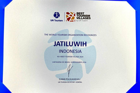 Desa Wisata Jatiluwih di Bali meraih penghargaan "Best Tourism Villages by UN Tourism 2024". Foto: Kemenparekraf RI