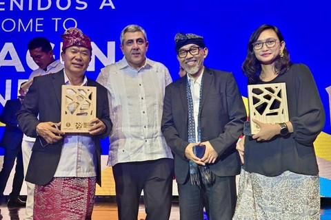 Acara pemberian penghargaan "Best Tourism Villages by UN Tourism 2024" di Kolombia, Amerika Serikat, Jumat (15/11/2024). Foto: Kemenparekraf RI
