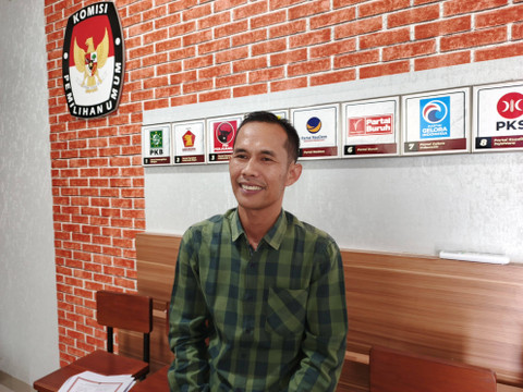 Anggota KPU Lampung, Dedi Fernando, yang juga Koordinator Divisi Sosialisasi, Pendidikan Pemilih, dan Partisipasi Masyarakat | Foto : Eka Febriani / Lampung Geh