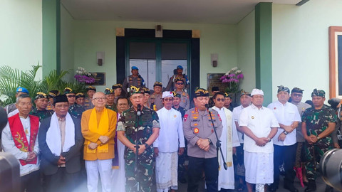 Panglima TNI Jenderal TNI Agus Subiyanto dan Kapolri Jenderal Listyo Sigit Prabowo di Bali, Selasa (19/11/2024). Foto: Denita BR Matondang/kumparan