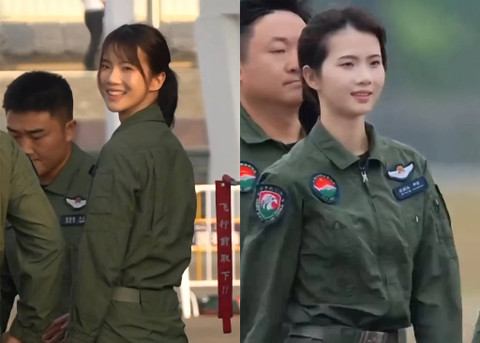 Sosok Xu Fengcan, pilot militer perempuan China. Foto: Weibo