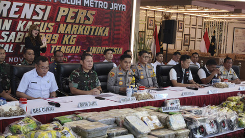 Pers rilis kasus narkoba jenis sabu jaringan Afganistan di Polda Metro Jaya. Foto: Rachmadi Rasyad/kumparan