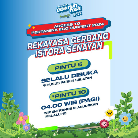 Rekayasa akses gerbang Istora Senayan untuk Pertamina Eco RunFest 2024. Foto: Dok. Pertamina
