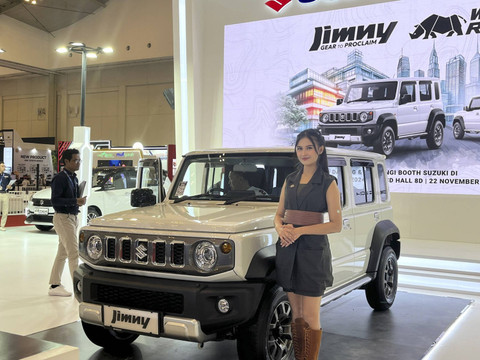 Suzuki Jimny 5-pintu White Rhino Edition di GJAW 2024. Foto: Fitra Andrianto/kumparan
