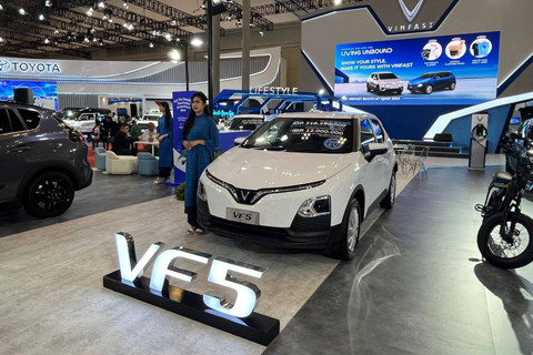 VinFast VF 5 di GJAW 2024. Foto: Fitra Andrianto/kumparan