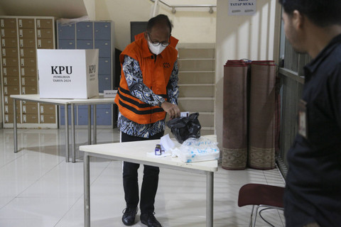 Suasana pencoblosan Pilkada 2024 di Rutan KPK, Rabu (27/11/2024). Foto: Dok. Istimewa