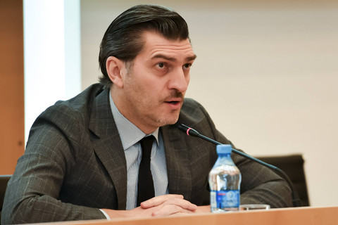 Presiden baru Georgia eks Striker Manchester City, Mikheil Kavelashvili Foto: AP Photo