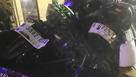 Kecelakaan di Cipondoh, Kota Tangerang, Banten pada Rabu (27/11/2024). Foto: Dok. Istimewa